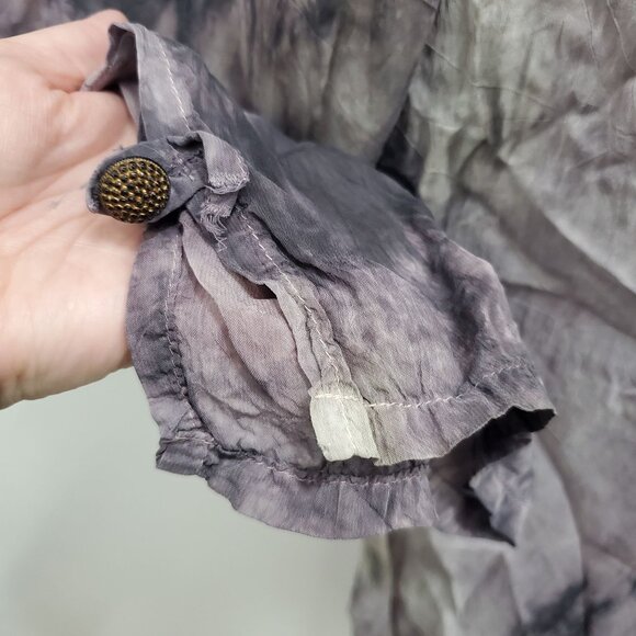 U.R.U URU Women's Vintage Purple Marble Hand Dyed Boho Whimsygoth Pants One Size - Picture 3 of 6